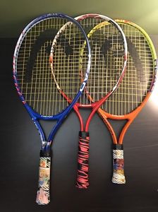 Junior Youth Crush 21 Lot of 3 Tennis Rackets