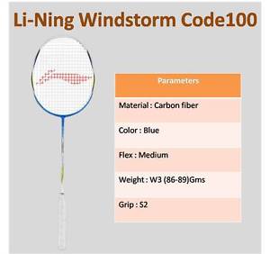 Li-Ning Windstorm Series code 100 Badminton Racquet Free Shipping Best Quality
