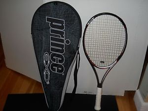PRINCE EXO3  RED105 Tennis Racquet-& Case White handlle-Needs to be restrung