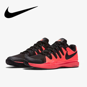 Nike Federer Zoom Vapor 9.5 Tour Tennis Shoes 631458-801 Hot Lava/Black Size 13