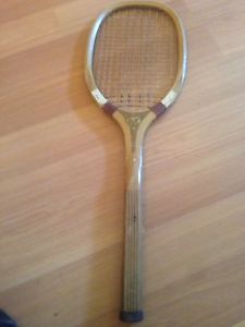 Vintage Spaulding Tennis Racket Raquet Gold Medal Hos Wood
