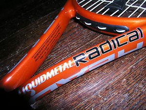 Head Liquidmetal Radical 4 3/8 107 sq in L4 Tennis Racket w/case