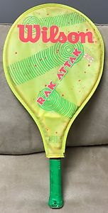 Wilson Rak Attak 23 Tennis Racquet Racket Neon Bright Colors! Excellent!