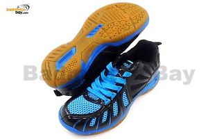 Apacs Cushion Power 075 Blue Black Badminton Shoes With Improved Cushioning