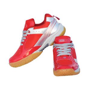 Gowin Neo Grip PU Material Non Marking Sole Badminton Shoes Red Free Shipping