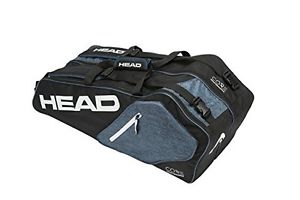 HEAD Core 6R Combi Tennis Bag, Black/Grey