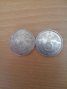 2 monedas 2 reichsmark ,alemania