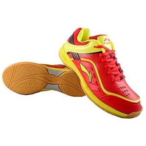 Li-Ning AYTK109-2 Play Outsole Phylon Badminton Red,Yellow Free Shipping Best