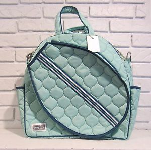 NEW Cinda B Quilted Tennis Tote Bag in Peacock, Water&Stain Resistant, Washable!
