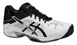 NEW Asics Gel Solution Speed 3 men White/Black/Silver E600N  0190 Sz 9.5