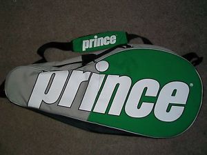 Prince Tennis Racquet Bag with shoulder strap Green White and black