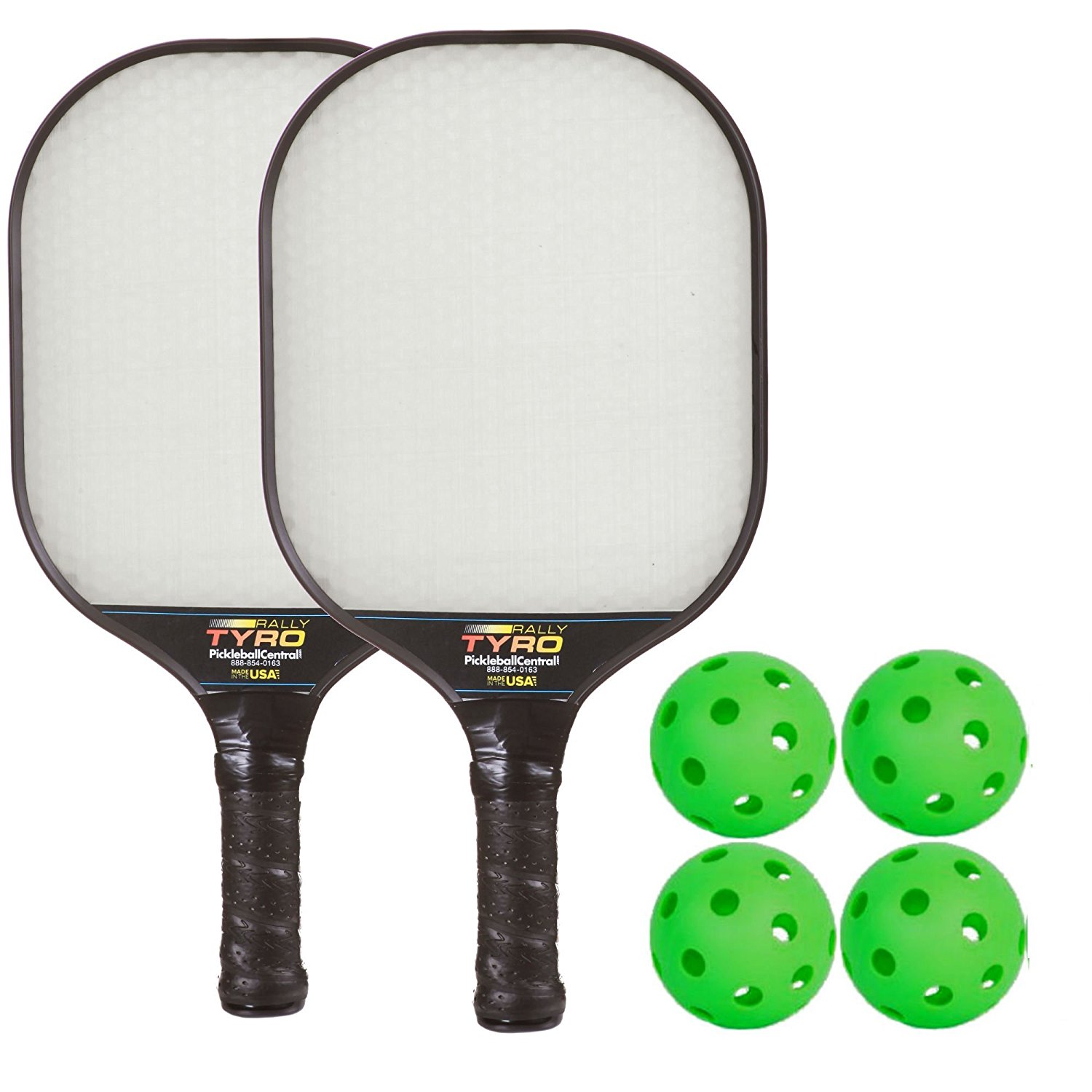 Rally Tyro Advanced Composite Pickleball Paddle Bundle  Set Includes 2 Paddl...