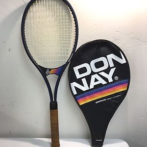 Vtg 80s DONNAY Mid725 Graphite Tennis Racquet Light 3 Made In Belgium With Cover