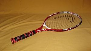 Head T.I. Agassi 25 Series Tennis Racket 3 7/8" Red & White Used Great Condition