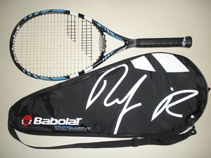 BABOLAT PURE DRIVE CORTEX OS 110 TENNIS RACQUET 4 3/8  27.5" (NEW STRINGS)