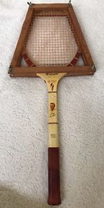 Vintage Wilson Victory "Tony Trabert" Tennis Racquet With Wood Sleeve 4 1/2