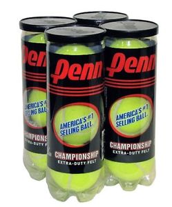 Penn Championship Extra Duty Tennis Balls 4-Cans Shrinkwrapped