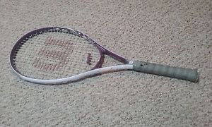 Wilson HOPE Pink/Purple Tennis Racquet Racket 4 1/4 Grip Breast Cancer Awareness