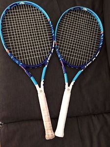 2 HEAD Graphene XT Instinct MP 4 1/8 tennis racquets w/ Babolat Pro Hurricane
