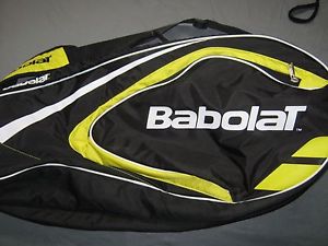 BABOLAT TENNIS 4 RACQUET BAG-INSULATED-SEE PICS-BOLD COLORS-VVGUC-FREE SHIPPING!