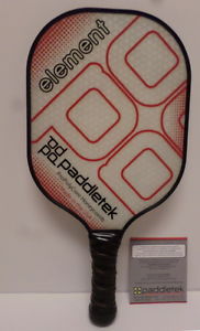 Red/clear Element Pickleball Paddle Element 5 yr - Lifetime warranty new design