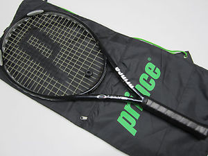PRINCE O3 SILVER 118 TENNIS RACQUET (4 3/8) ORIGINAL VERSION. NEW STRINGS/GRIP!!