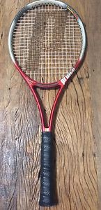 Prince Precision Response Titanium Midplus 97 4 3/8 Tennis Racquet Syn Gut 55#