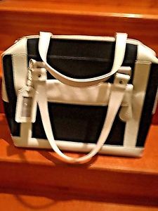 Cortiglia Navy Blue and White Tennis Bag - (2) Racquet
