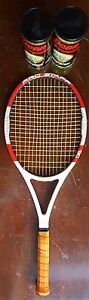Wilson Pro Staff BLX 90, 4 3/8 SL, 2 new cans, on its first set of strings