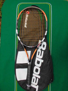 Babolat Pure Storm Team Midplus 98 Zylon Matrix 16x20 Strung 4 1/8 Cover  VGC+