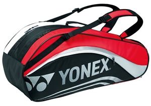 NEW YONEX Racket back 6 with backpack for 6 tennis Black x Red BAG F/S