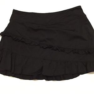 Ladies / juniors Kyodan ruffle skirt Skort tennis,running BLACK soft size P/S