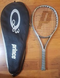 PRINCE 03 Speed Zone 118 Silver Tennis Racquet Oversize 4 1/2 grip