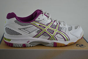 Asics Táctica White Fucsia Woman Zapatillas Zapato De Gr 43,5 Y 130