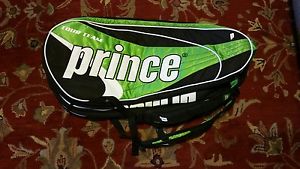 PRINCE TEAM TOUR 9 RACQUET TENNIS BAG  NEW  GREEN