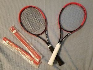 2 head prestige s Size 4 1/4 Tennis Racquets and 2 new grommets
