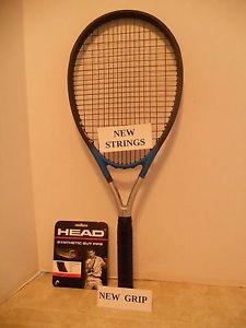 Head Ti S1 Xtralong OS 107 Tennis Racquet 4 3/8 - NEW STRINGS/GRIP