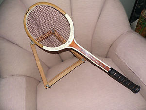 Vintage Dunlop Maxply Austral 41/2 M Wood Tennis Racquet Made Australia w/ brace