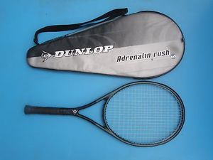 Dunlop Adrenalin Rush Tennis Racket With Case, Used, 4 1/4, Head Size 108