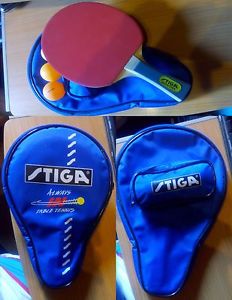 Pala de ping pong marca STIGA "KONTRA" + estuche + 3 bolas!!