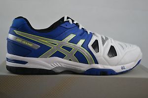 Asics Gel Game 5 OC Zapatillas de Tenis Tenis Zapatos azul plata flash amarillo