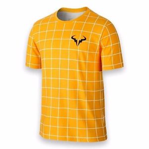 Nike  RAFA Premier Crew Tee/ Men's XL/ Varsity Maize - White/ Athletic Cut