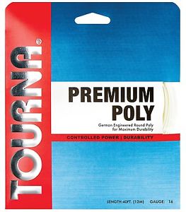 Premium Polyester 16g Reel, Tennis String for heavy topspin play - Tourna