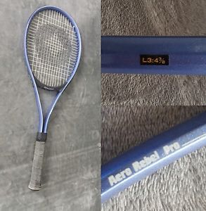 Spalding Tennis Racket Aero Rebel Pro Racquet L3:4 3/8 Blue GUC Sports Gear