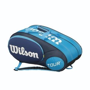 Wilson Junior mini tour 6 pack Blue WRZ641506 Tennis Rackets Sports Bag F/S
