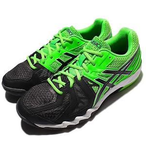 Asics Gel-Blade 5 Black Green Men Indoor Sports Badminton Volleyball R506Y-8590