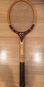 Vintage TAD Davis Hi-Point Wood Tennis Racquet 4 1/2" Large w/ Cover & Press VGC