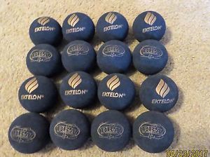 EKTELON Racquetball BLACK BALLS 16 balls loose, Tournament Select Classic