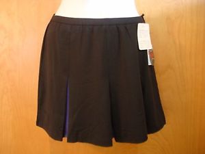 NEW Bolle Extra Dry Tennis Skirt Black with Purple Pleats Size Medium NWT