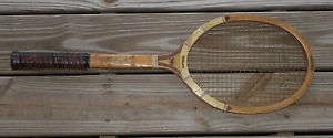 Vintage Wilson "Ellsworth Vines" Wooden Tennis Racket-Balmforth Grip-1930s-40s?